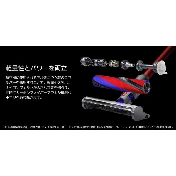 ダイソン Dyson クリーナー 掃除機 V8 Slim Fluffy Extra SV10K EXT BU 1台 - アスクル