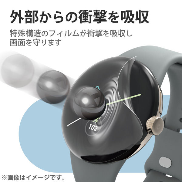 Google Pixel - Google pixel watch 【傷あり】完動品 ELECOM エレコム Google Pixel Watch 3 用 ポリウレタンフィルム