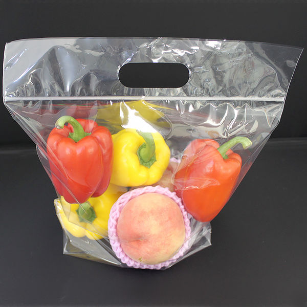 マチ有チャック付き袋】丸万 持ち手付き チャックバッグガセット