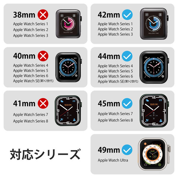 Apple Watch バンド チタン ステンレス 三つ折れプッシュ式