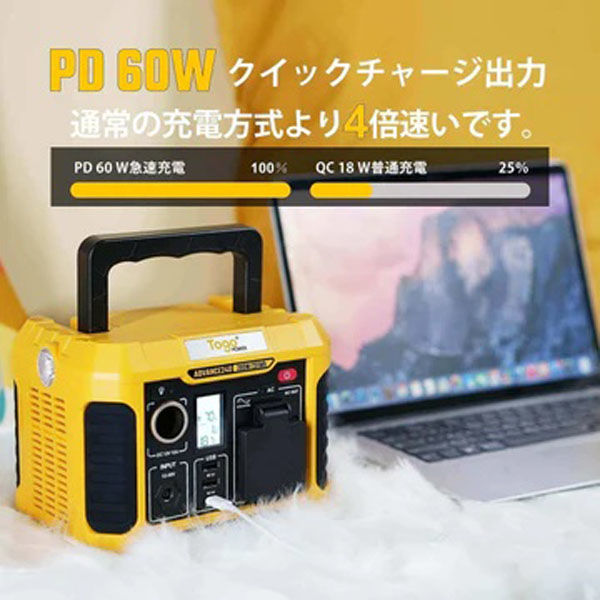 TogoPower ポータブル電源240ｗタイプ ADVANCE 240 1台（直送品 