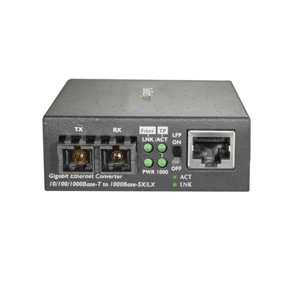 メディアコンバータ 2芯SC シングルモード 最大10km MCMGBSCSM10