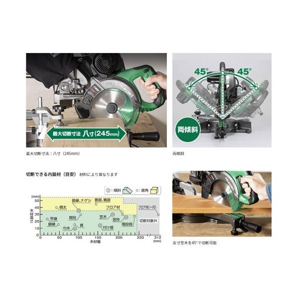 エスコ 165mm 卓上型スライド式電動丸鋸 EA851YE-2B 1台（直送品