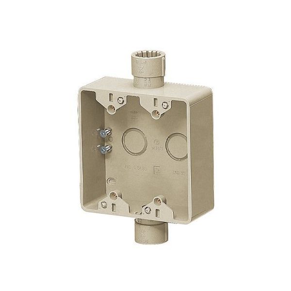 エスコ [PF28用] スイッチボックス(2方出/2個用) EA940CP-45 1