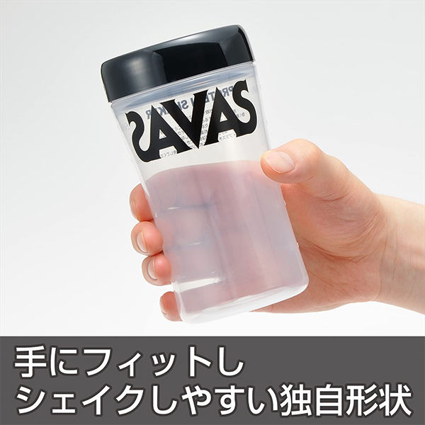 プロテイン ザバス（SAVAS） プロテインシェイカー 黒 1個 明治 - アスクル