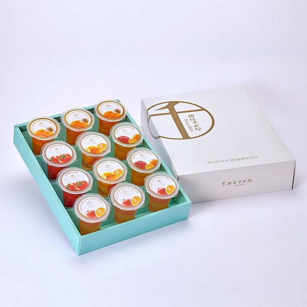 新品 包装済「銀座千疋屋 銀座フルーツジュレ 12個入」4箱 合計23760円分 銀座千疋屋 銀座フルーツジュレ 12個入り お中元 御中元 母の日