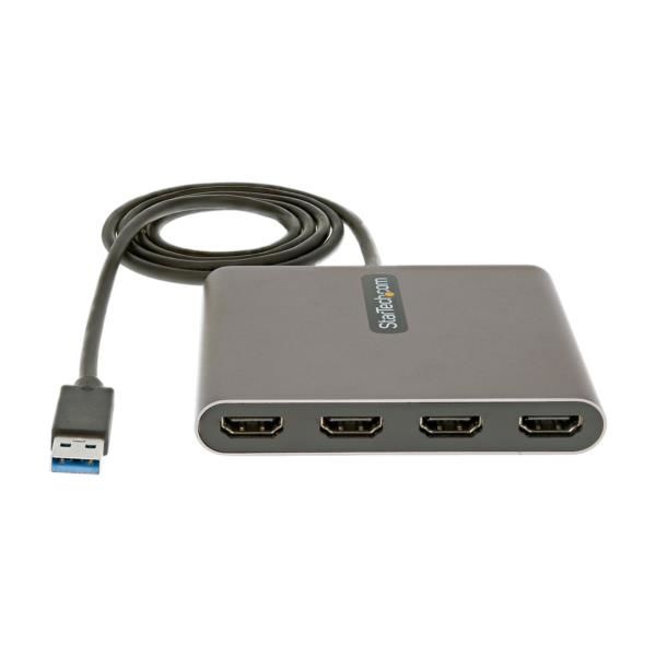 HDMI変換アダプタ USB-A [オス] - HDMI[メス]×4 コンバーター USB3.0