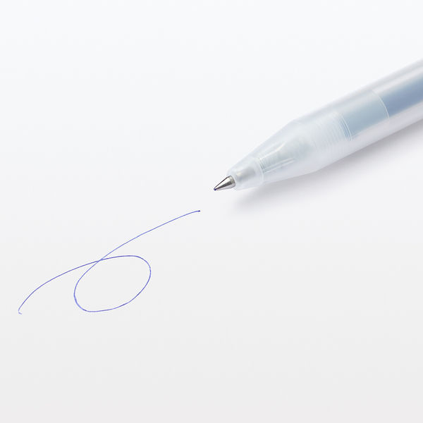 無印良品 さらさら描けるゲルインキボールペン ノック式 0.3mm 青 1