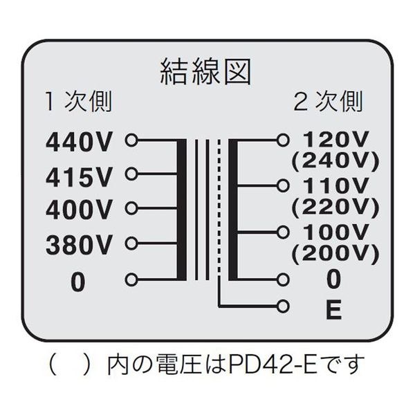 スワロー電機 電源トランス PD41-1500E 1個（直送品） - アスクル