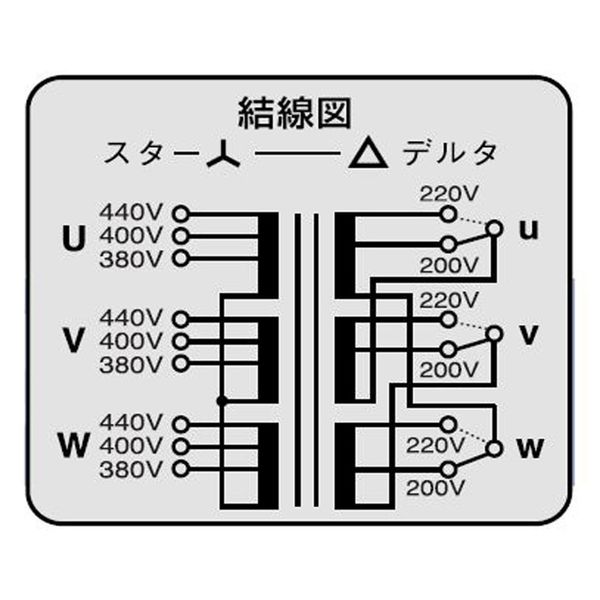 スワロー電機 三相複巻トランス 3RT-1K 1個（直送品） - アスクル