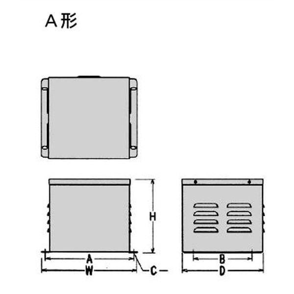 スワロー電機 単相・三相トランス用ケース BK-1 1セット（4個）（直送
