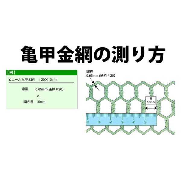 吉田隆 ビニール亀甲金網 0.85×10×450mm ホワイト 1M巻 00956211 吉田隆 ビニール亀甲金網 0.85×10×450mm ホワイト 1M巻 00956211
