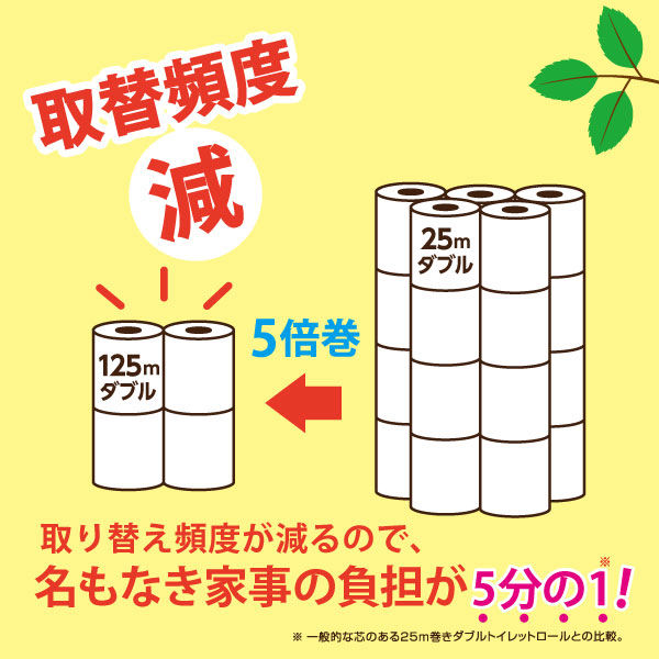 トイレットペーパー 5倍巻き 4ロール パルプ シングル 250m ペンギン