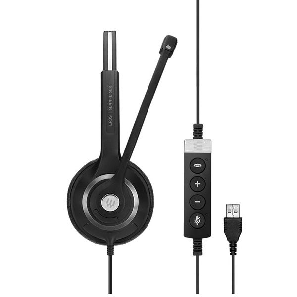 EPOS 両耳用ヘッドセット ノイズキャンセリング機能マイク付き