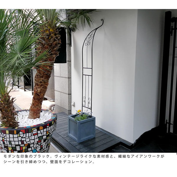 住まいスタイル アイアンハーフアーチ シングル 幅550×奥行300