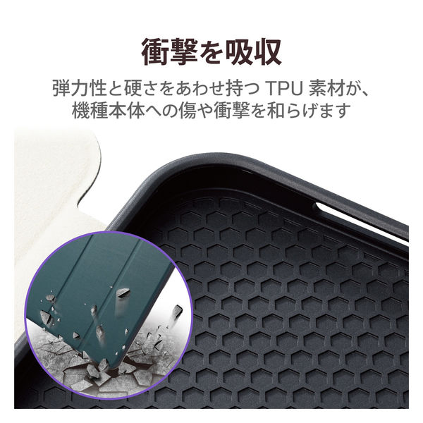 iPad 第10世代(2022) 10.9インチ ケース 耐衝撃 グリーン TB-A22RSAGN