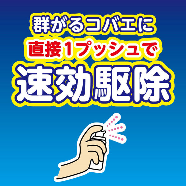 コバエがいなくなるスプレー 80回用 駆除 発生予防 無香料 20ml