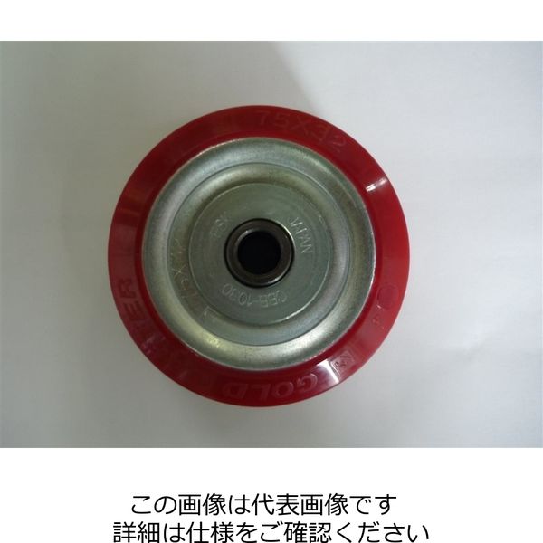 エスコ 130mm キャスター(固定金具・ブレーキ付) EA986PN-63 1個（直送