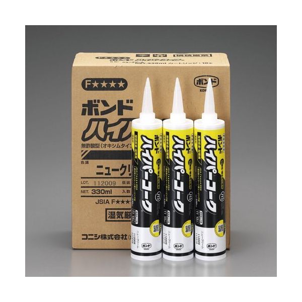エスコ 330ml 耐候性シリコンコーク(クリーム/20本) EA930AE-21B