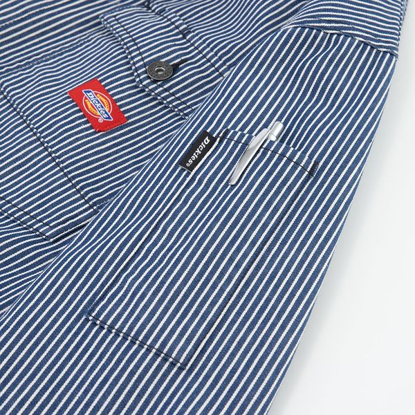 【即購入可能！】ヒッコリーツナギ Lサイズ Dickies D-716 ストレッチヒッコリーツナギ ネイビー 3L