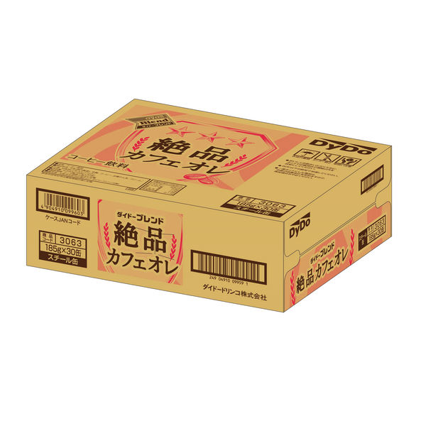 ダイドーブレンド 絶品カフェオレ 185g 1箱(30本入) 缶 ダイドーブレンド 絶品カフェオレ 185g 1箱(30本入) 缶