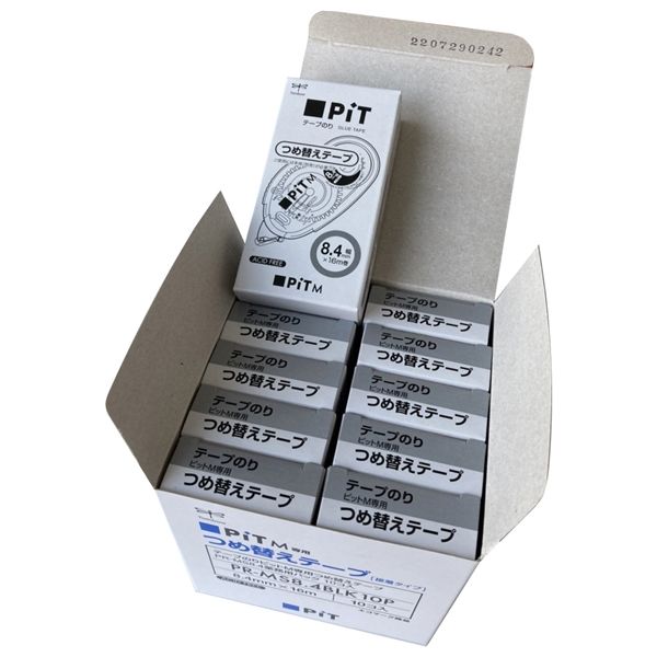 トンボ鉛筆 テープのり ピットテープM 詰替カートリッジ PR-MS8.4 10個