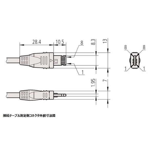 2022新作 ミツトヨ（Mitutoyo） 02AZG011 接続ケーブル - DIY・工具