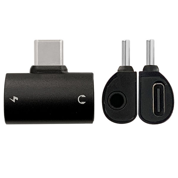 USB type-C イヤホンと充電コネクター イヤホン 変換アダプタ イヤホン変換ケーブル Android ダブルTypeCメスジャック typec 同時 通話 ゲーム 音楽充電 音声