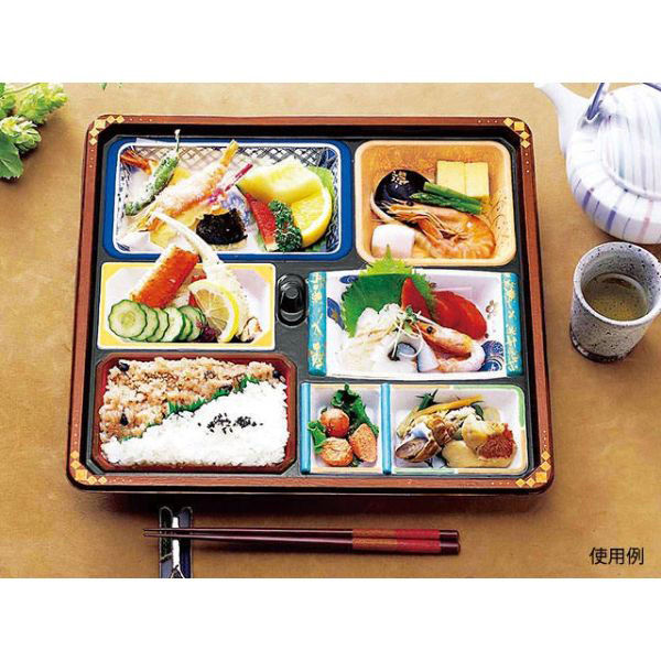 アヅミ産業 仕出弁当 T-105A (蓋三彩)会席膳セット 200枚(20枚×10) 905027（直送品） - アスクル