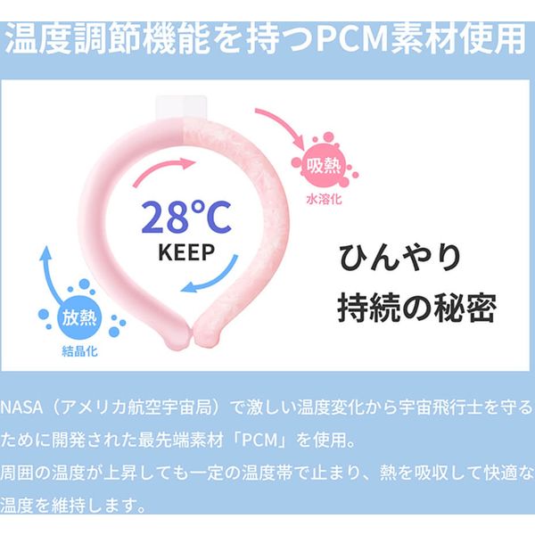 RABLISS クールネックリング(ホワイト) KO283 ネッククーラー 冷感