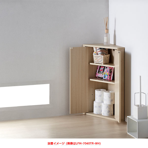 軒先渡し】朝日木材加工 コーナーぴったりラック 幅390×奥行283