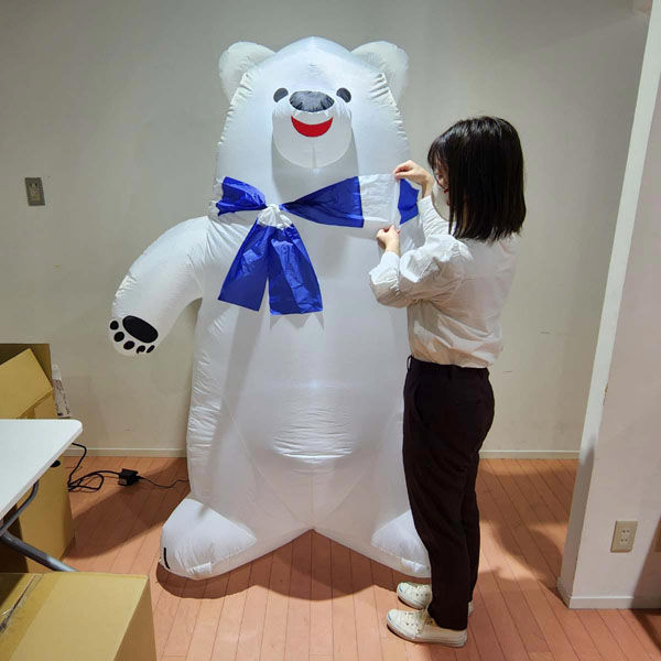 ストア・エキスプレス エアブロードール しろくま H180cm ストア・エキスプレス エアブロードール しろくま H180cm