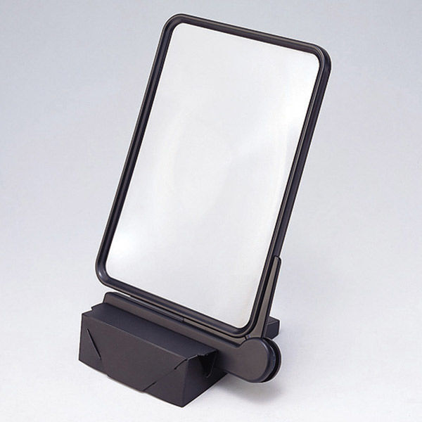 プラスチック製ルーペ ハンディールーペ 読書用 ルーペスタンド付 SR-35 1個 共栄