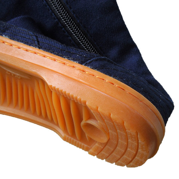 莊快堂 ツインフーブス樹脂先芯入り藍染足袋 ファスナータイプ 26cm TH