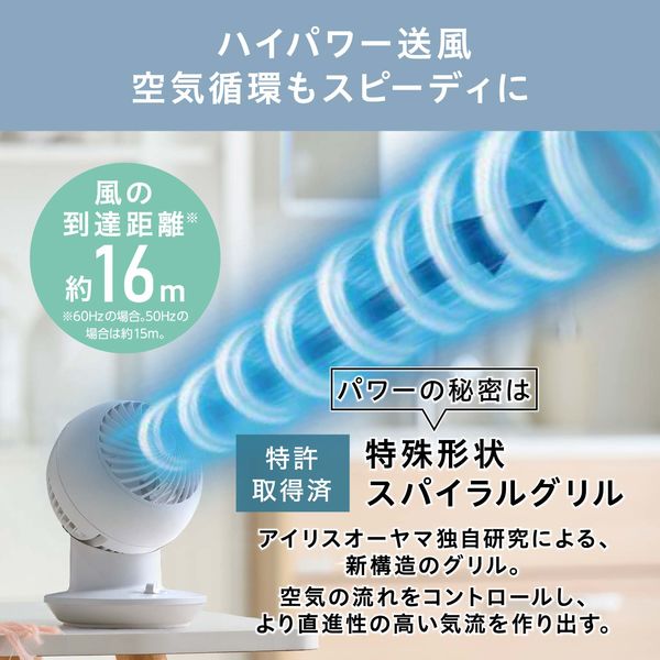 アイリスオーヤマ サーキュレーターアイ mini ダイヤル式 左右首
