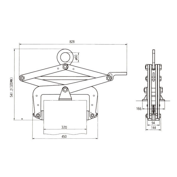 三木ネツレン ネツレン CU-B型コンクリート角柱吊クランプ 500KG 230-32 CU-B-500KG 1台（直送品） - アスクル