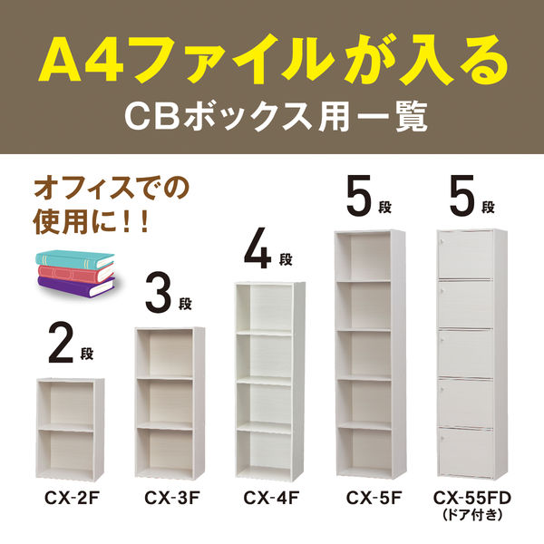 アイリスオーヤマ 棚 本棚 カラーボックス 2段 A4ファイル対応 幅415