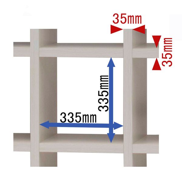 軒先渡し】フナモコ FREEDOM オープンシェルフ3×3タイプ幅114.7×奥行