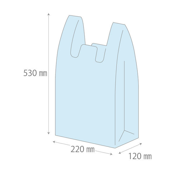 マルアイ 大人の紙おむつ用消臭袋 レジ袋型 縦530×横220mm 1箱（30枚入