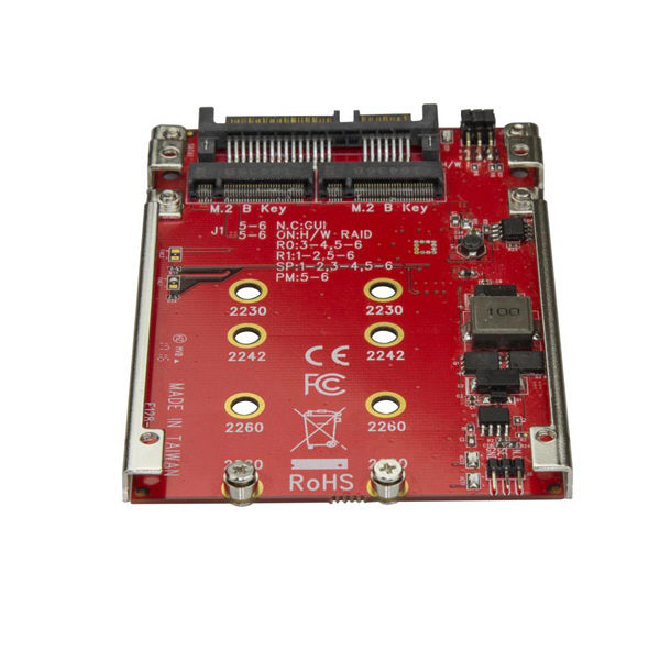 デュアルM.2 - SATA変換アダプタ　RAID　S322M225R　1個　StarTech.com（直送品）