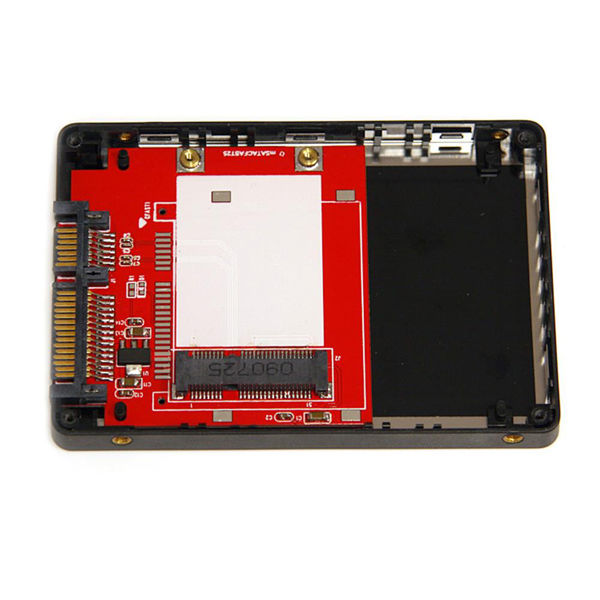 mSATA(メス)-2.5インチSATA SSD変換アダプタ SAT2MSAT25 1個 StarTech