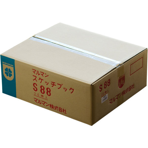 マルマン オリーブシリーズ スケッチブック F8サイズ ASS88 1箱（20冊入）（直送品） アスクル