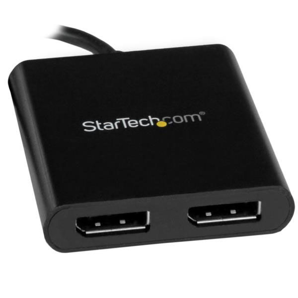 スターテックUSB-C DisplayPortマルチモニターアダプタ Startech.com USB-C - DisplayPortマルチモニターアダプタ 2ポ