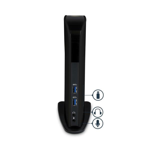 Startech.com ドッキングステーション USB 3.0 2画面 ハブ 縦型