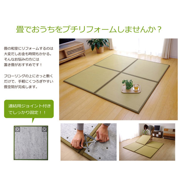 イケヒコ 水拭きできる ポリプロピレン 置き畳 ユニット畳