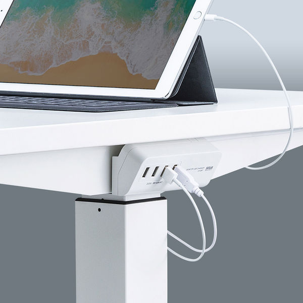サンワサプライ マグネット付USB充電器(USB4ポート・ホワイト サンワサプライ マグネット付USB充電器(USB4ポート・ホワイト