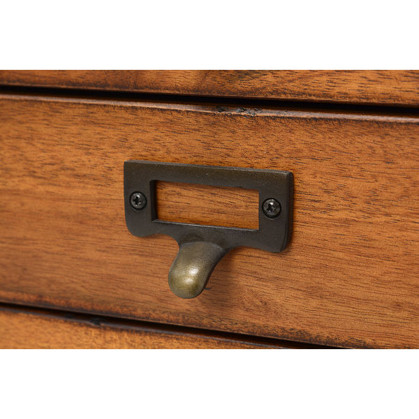 【軒先渡し】萩原 カルマシリーズ チェスト RCH-1402 ブラウン （約）幅29×奥行37×高さ101cm 1台（直送品） 萩原 ブラウン 幅29×奥行37×高さ101cm