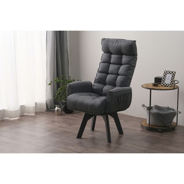 ☆回転ファブリックチェア ハイバック アイリスオーヤマ FAC-KHB アイリスオーヤマ 回転ファブリックチェア ハイバック ホワイト