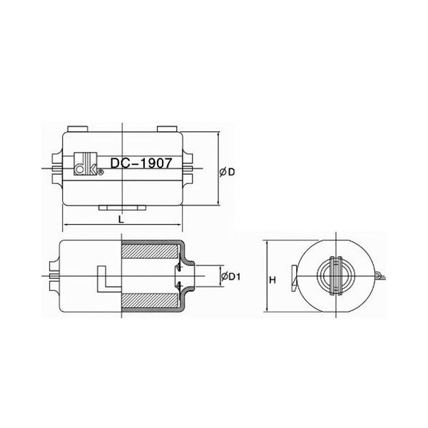 エスコ 7.0ー 9.0mm フェライトコア EA764A-304 1セット(15個)（直送品