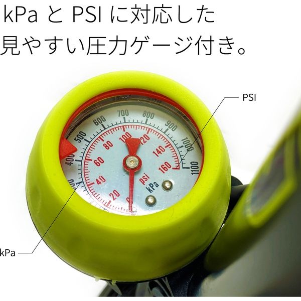 サギサカ CG ゲージ付きスポーツポンプ 84466 1個 - アスクル